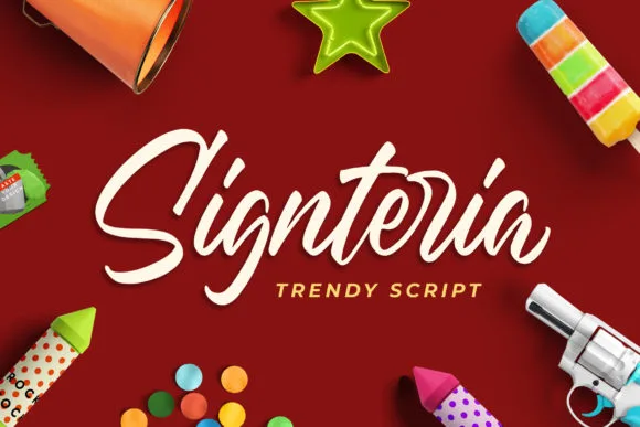 Signteria Font Signteria Font Poster 1