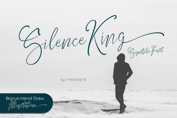 Silence King Font Poster 1