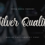 Silver Quality Font Poster 1