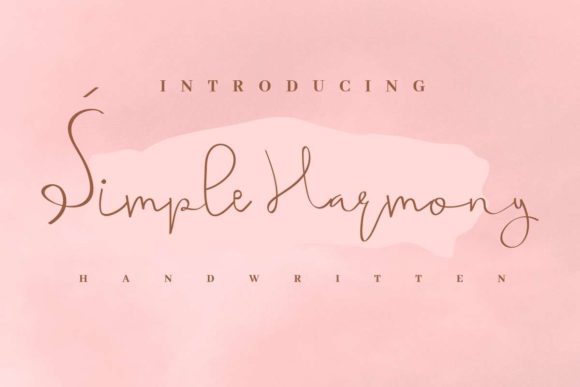 Simple Harmony Font Poster 1