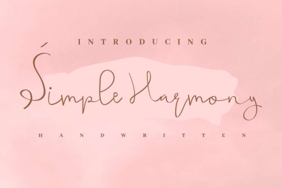 Simple Harmony Font