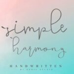 Simple Harmony Font Poster 13