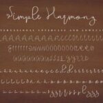 Simple Harmony Font Poster 8