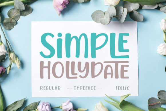 Simple Hollydate Font