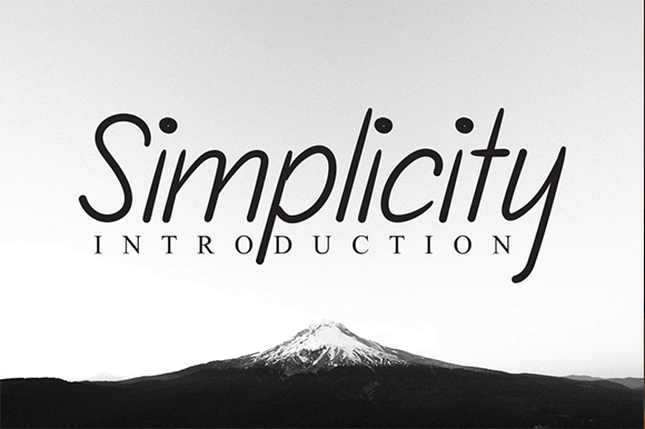 Simplicity Font