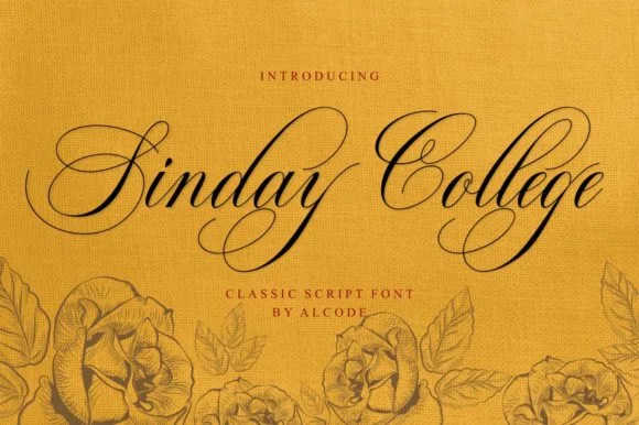 Sinday College Font Sinday College Font Poster 1