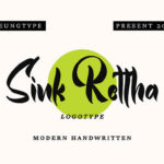 Sink Rettha Font Poster 1