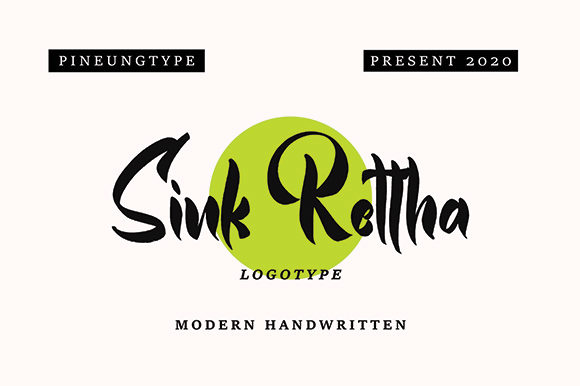 Sink Rettha Font Poster 1