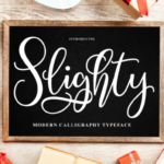 Slighty Font Poster 1