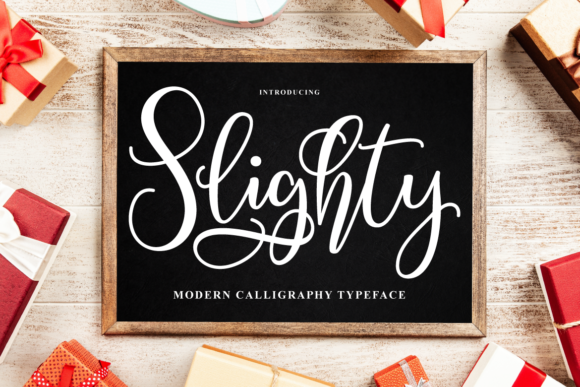 Slighty Font Poster 1