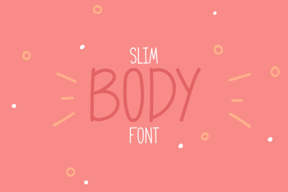 Slim Body Font Poster 1