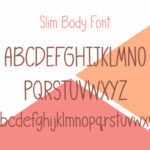 Slim Body Font Poster 3