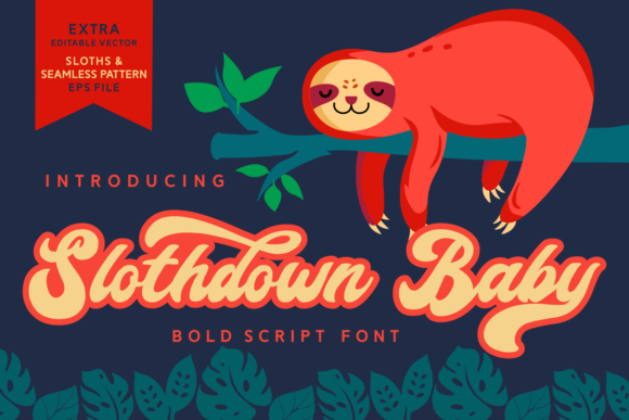 Slothdown Baby Font Poster 1