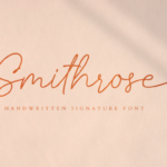 Smithrose Font Poster 1