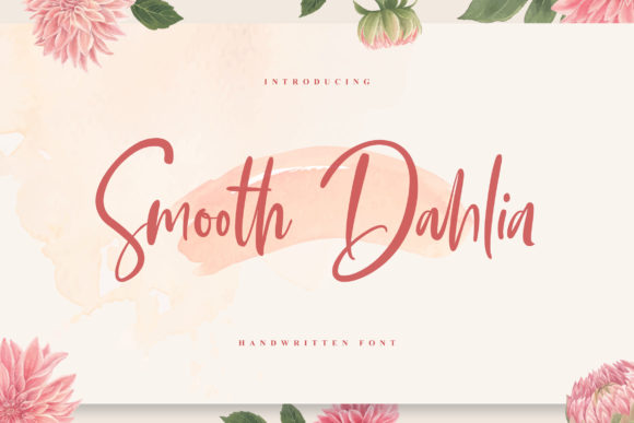 Smooth Dahlia Font Poster 1