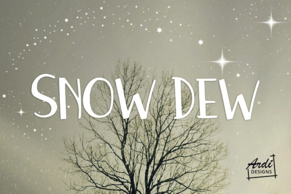Snow Dew Font Poster 1