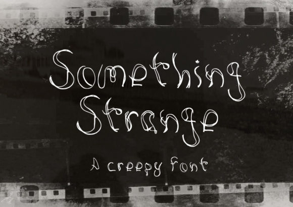 Something Strange Font Poster 1