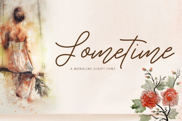 Sometime Font Sometime Font Poster 1