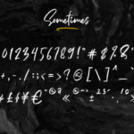 Sometimes Font Poster 10