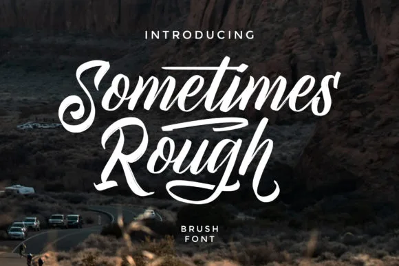 Sometimes Rough Font Sometimes Rough Font Poster 1