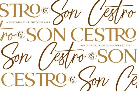 Son Cestro Duo Font Son Cestro Duo Font Poster 1
