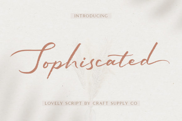 Sophiscated Font Poster 1