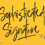 Sophisticated Signature Font Poster 1
