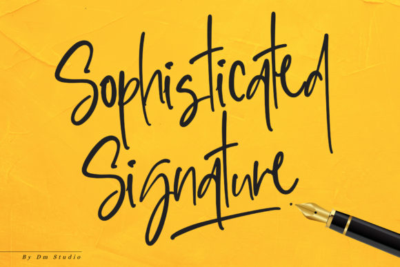 Sophisticated Signature Font Poster 1