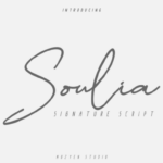 Soulia Font Poster 1
