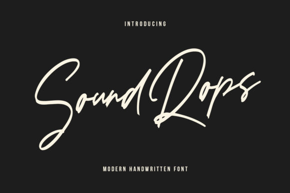 Soundrops Font Poster 1