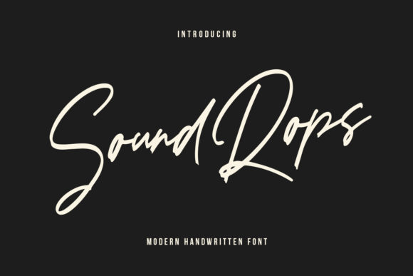 Soundrops Font