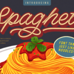 Spagheti Font Poster 1