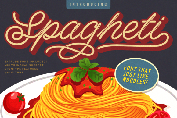 Spagheti Font Spagheti Font Poster 1