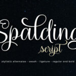 Spalding Font Poster 1