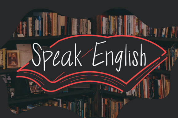 Speak English Font Poster 1