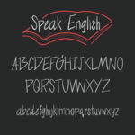 Speak English Font Poster 3