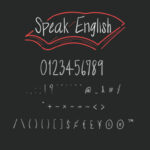 Speak English Font Poster 4