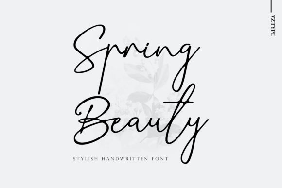 Spring Beauty Font Poster 1