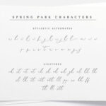 Spring Park Font Poster 5