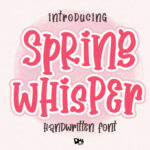 Spring Whisper Font Poster 1