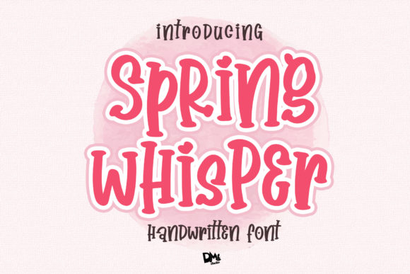 Spring Whisper Font Poster 1