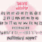 Spring Whisper Font Poster 9