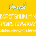 Squeeze Font Poster 3