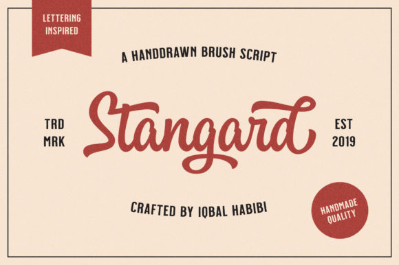 Stangard Font Poster 1