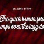 Starline Font Poster 6