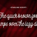 Starline Font Poster 6
