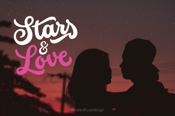 Stars & Love Font Poster 1