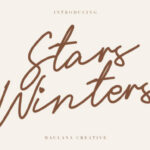 Stars Winters Font Poster 1