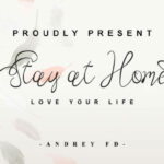 Stay at Home Font Poster 1