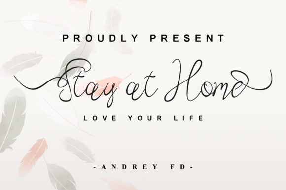Stay at Home Font